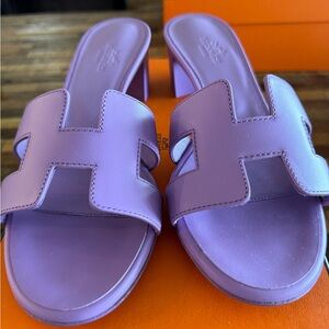 HERMES Oasis Heels Violet Parme BNIB 37